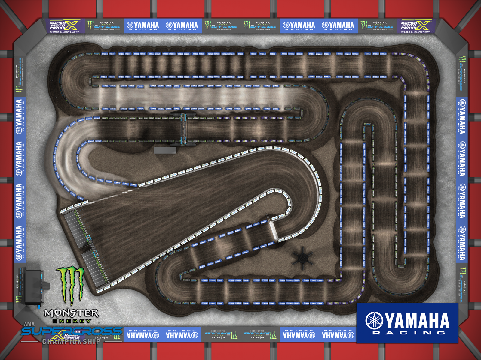 Tampa Supercross track map.