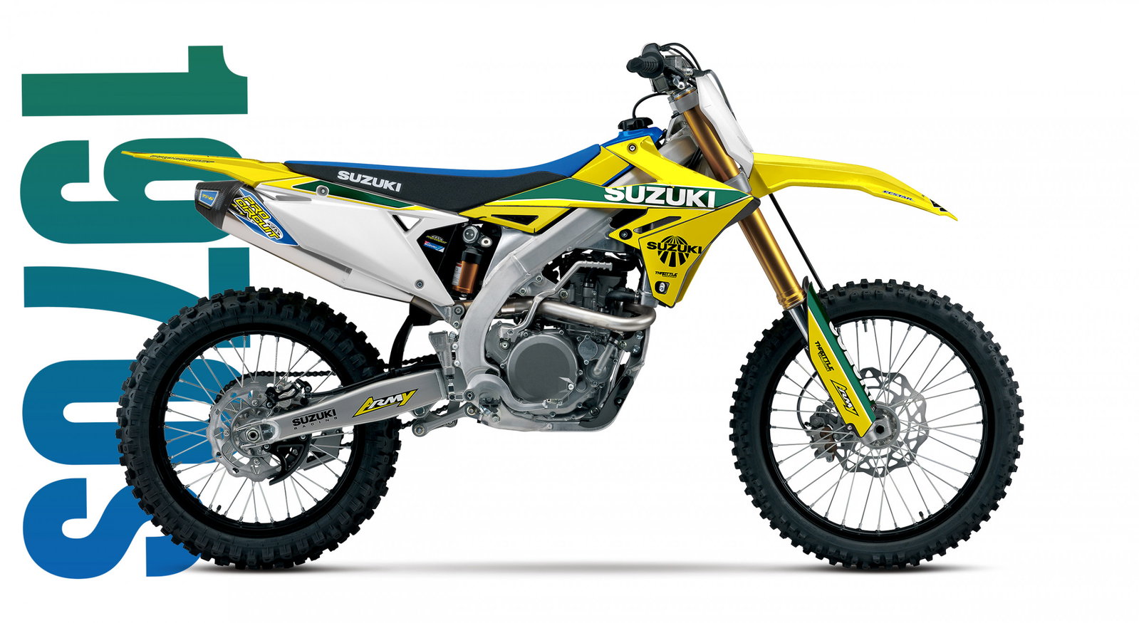 スケトレMGB 50周年モデル Retro Graphics as Suzuki Launches 50th Anniversary RM-Z - Racer X