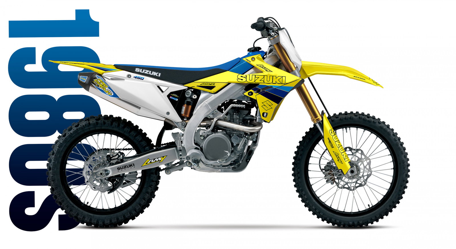 Retro Graphics as Suzuki Launches 50th Anniversary RM-Z - Racer X