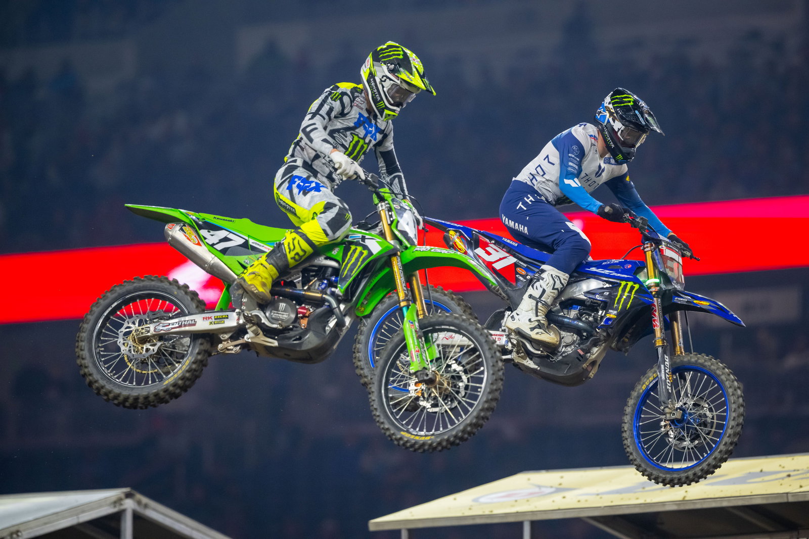 Detroit Supercross Delivers End-of-Race Chaos