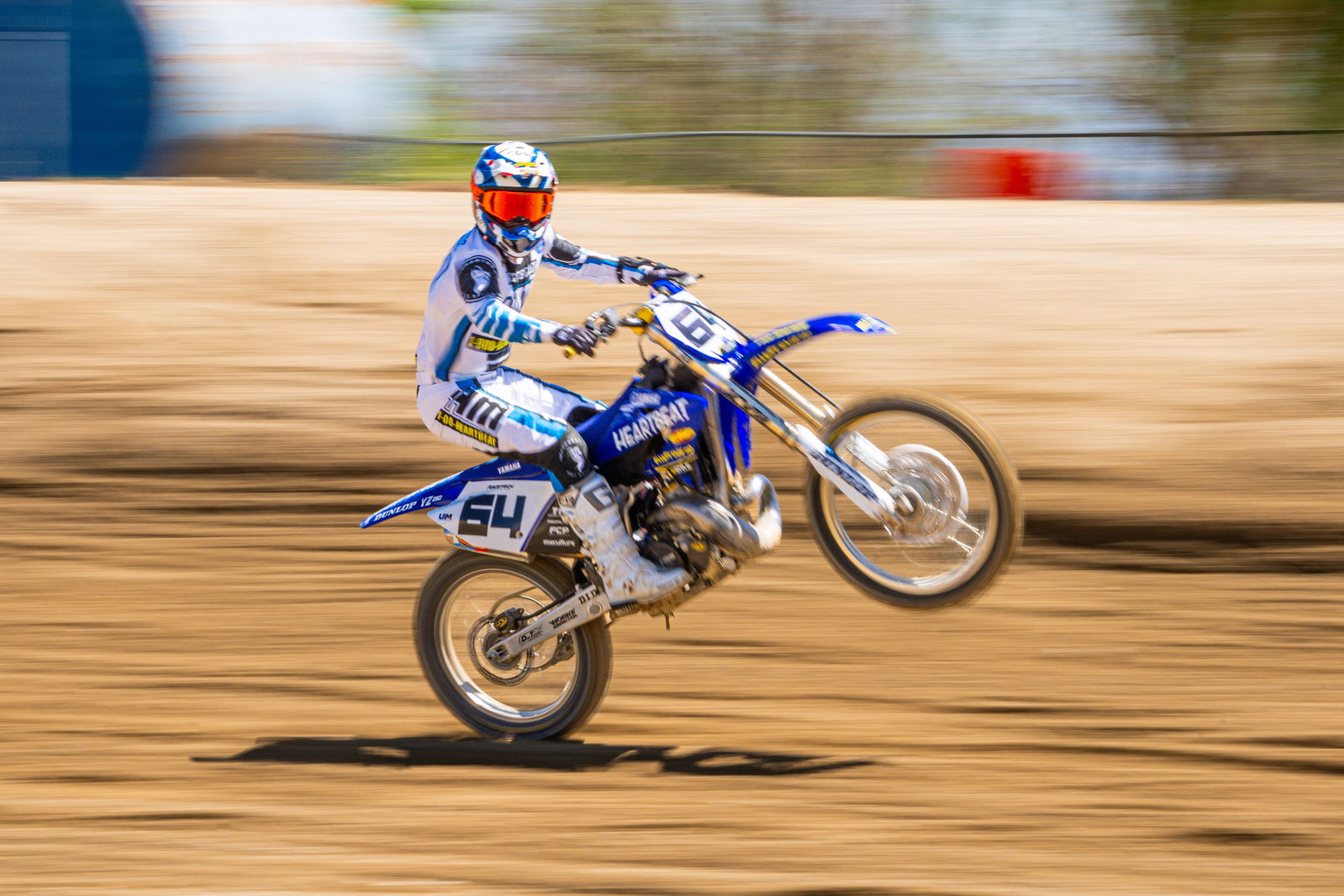 Team Solitaire Heartbeat Hot Sauce Yamaha Running Tribute to McGrath at Two-Stroke World Championship