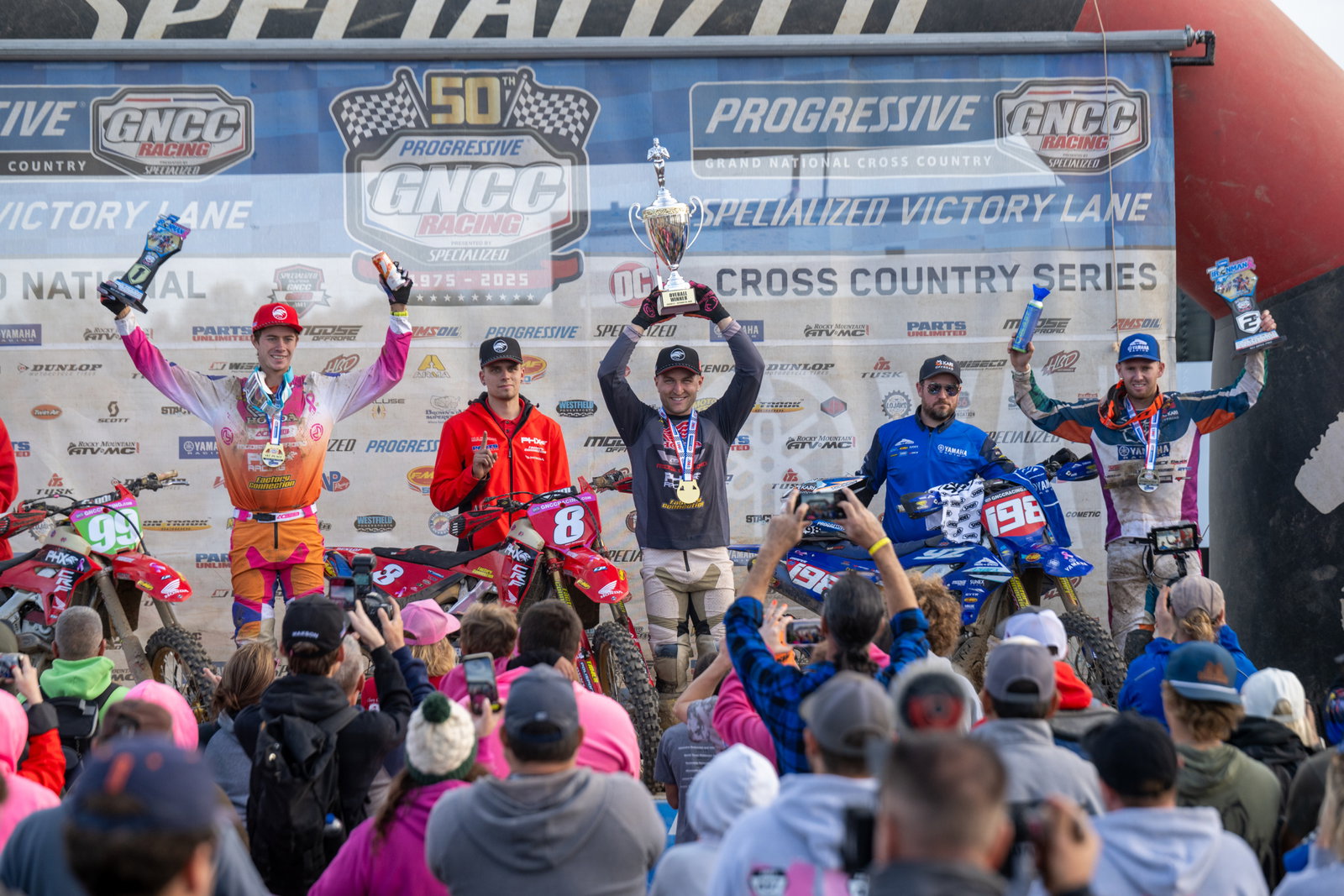 Ironman podium: Cody Barnes (second) Michael Witkowski (first) and Liam Draper (third).&nbsp;
