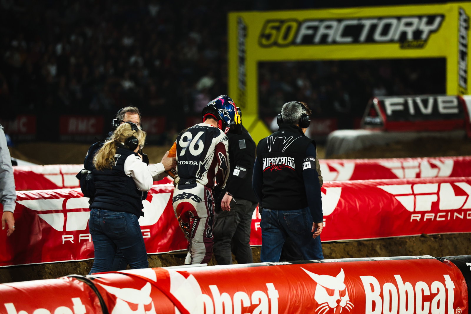 Scary crash for Hunter.