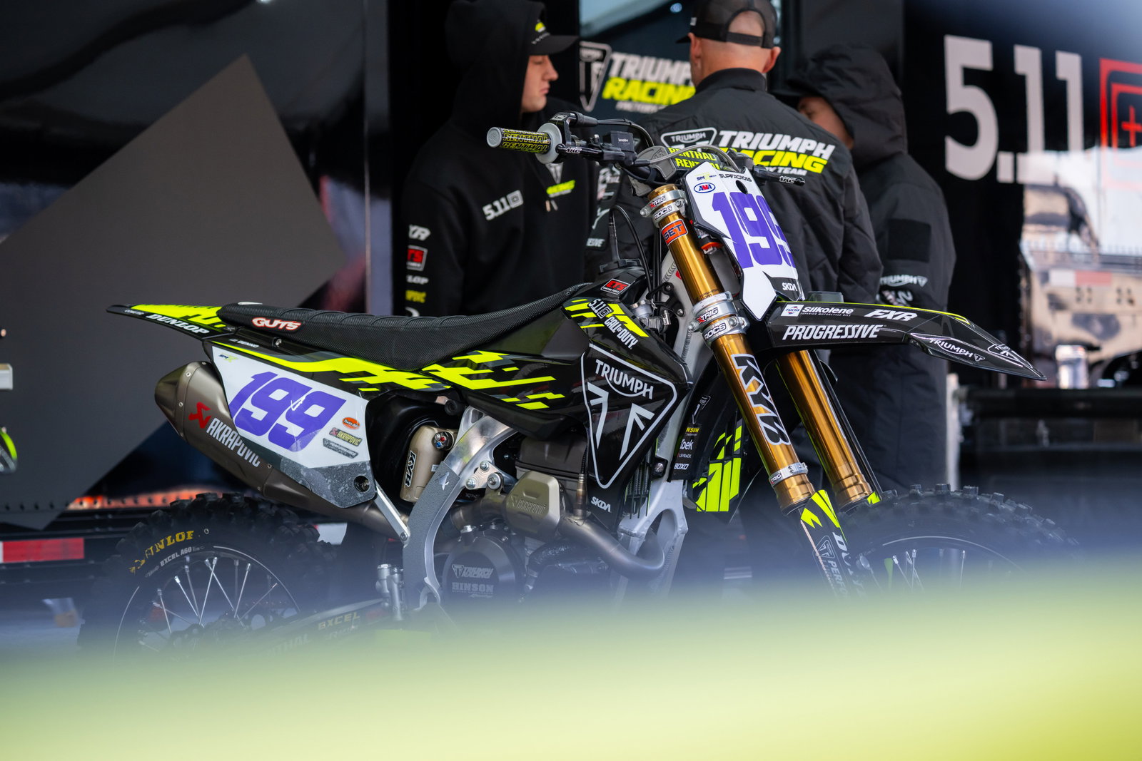 Video: Close Up Look at Deacon Denno's SMX Next Triumph TF 250-X