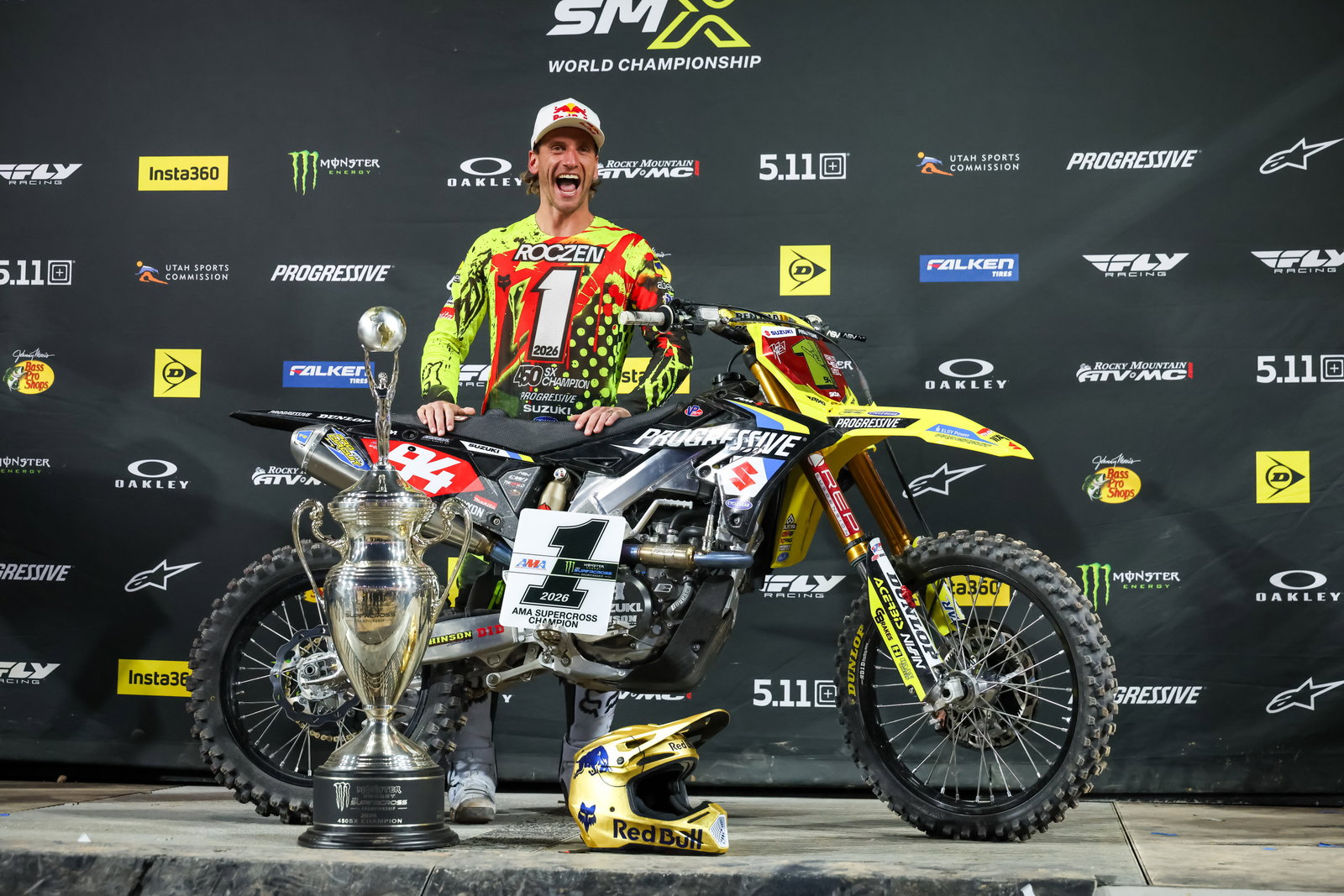 Ken Roczen. 2026 AMA 450 Supercross Champion. -GBrakes - Racer X