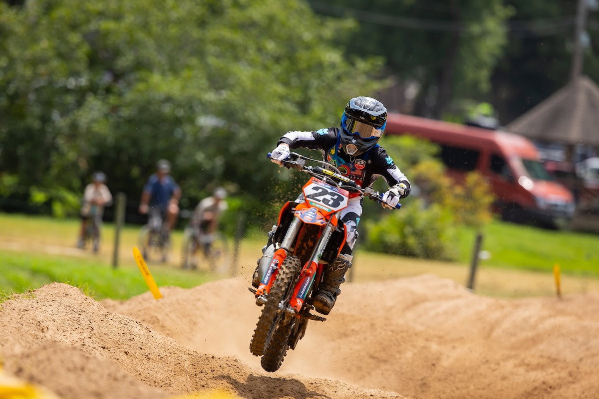 KTM rider Beckham Smith captured a big moto win to put the class title within reach.