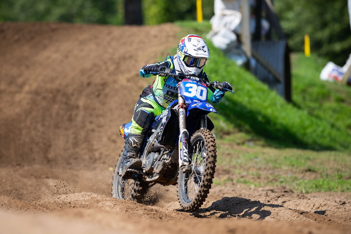 Yamaha rider Jordan Jarvis now sits atop the overall standings after her Moto 2 victory.