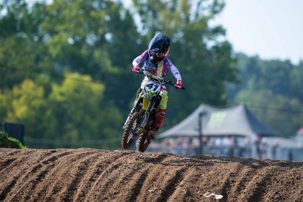 Cobra rider Yumena Berning took a historic moto win for females racing in&nbsp;open divisions.