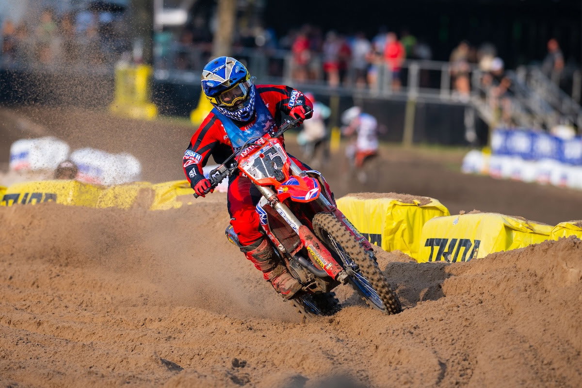 Beta rider Zach Osborne made it back-to-back moto wins in the Junior class.