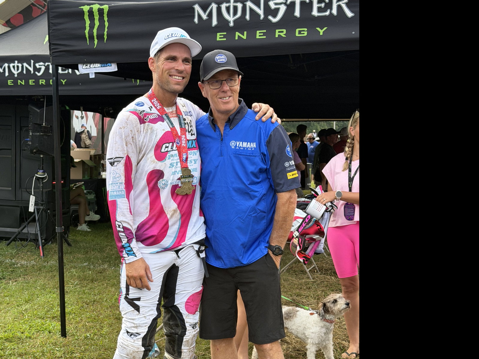 Brandon Haas with Yamaha's Donnie Luce.