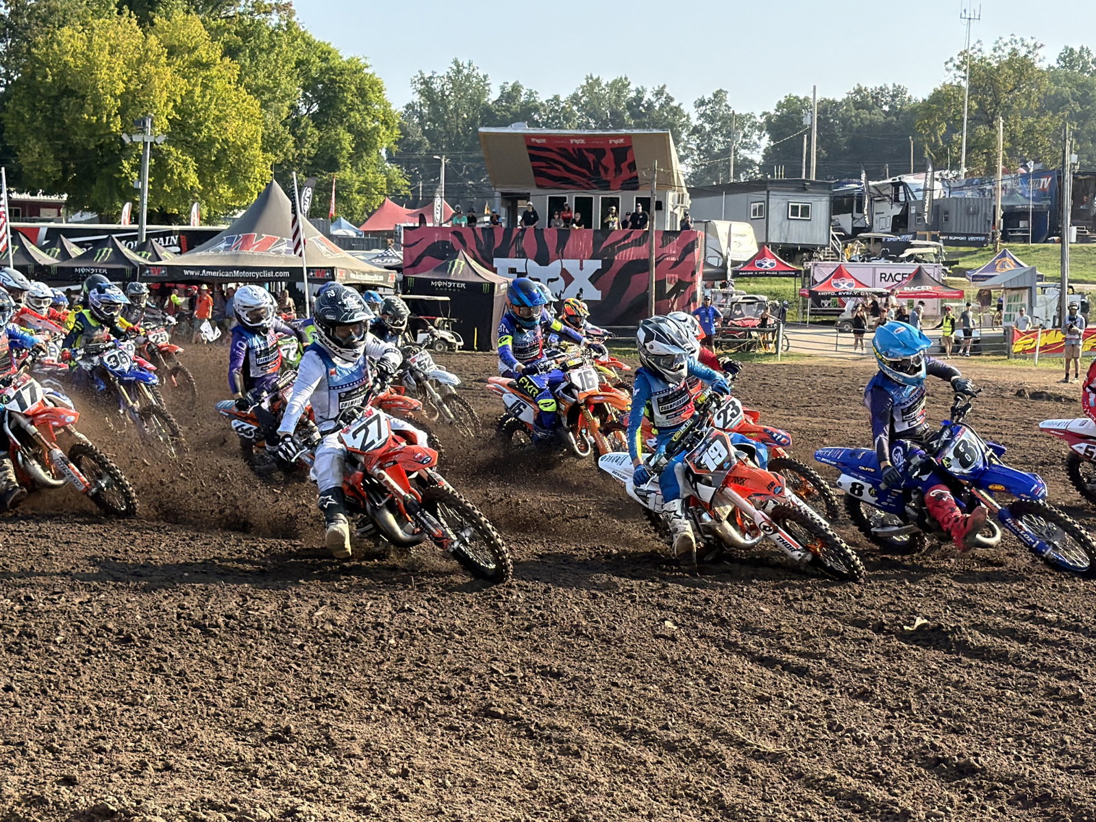 #27 Weston Otto, #19 Brim Brockmueller, and #8 Jaydin Smart