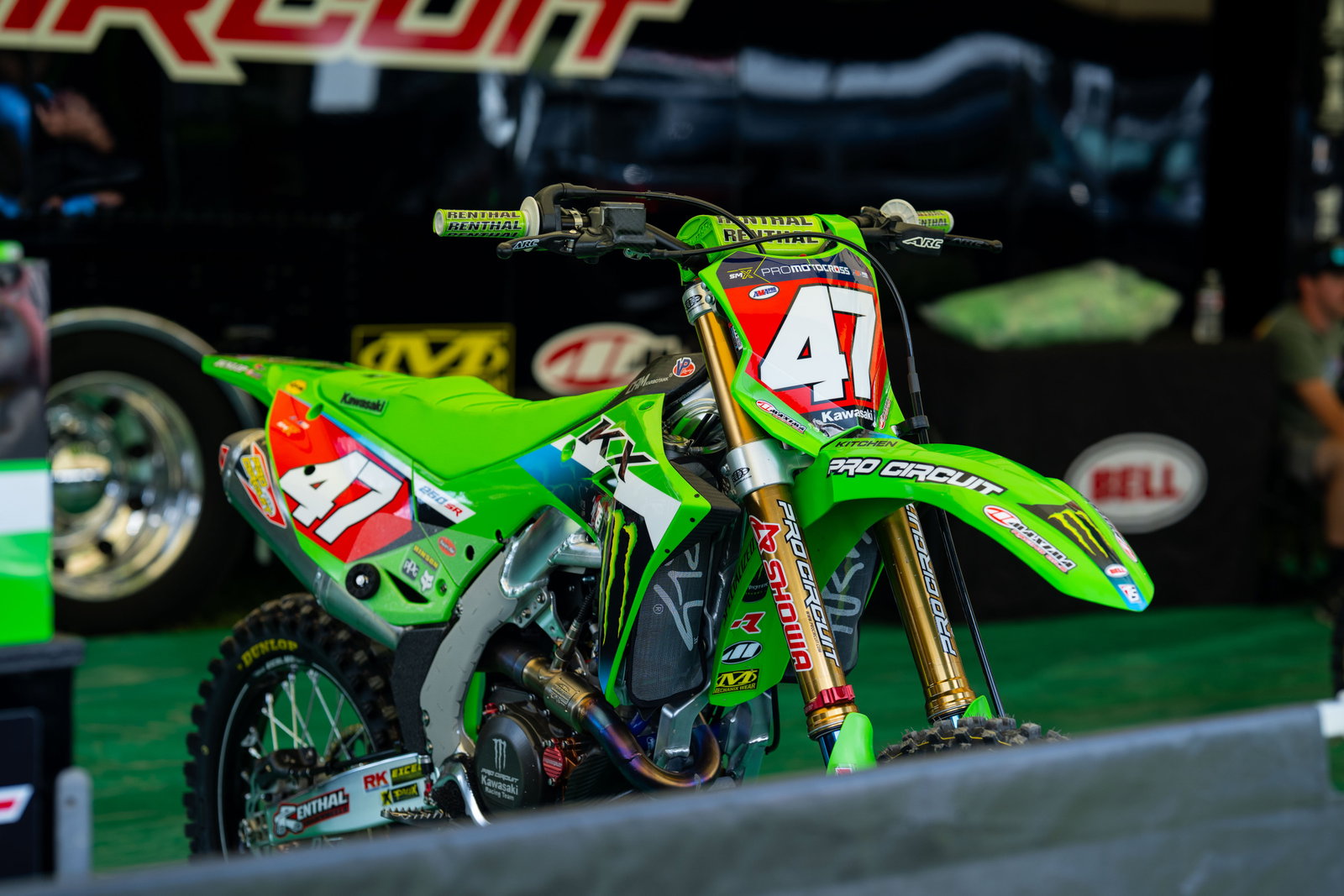 Levi Kitchen's Kawasaki KX250.