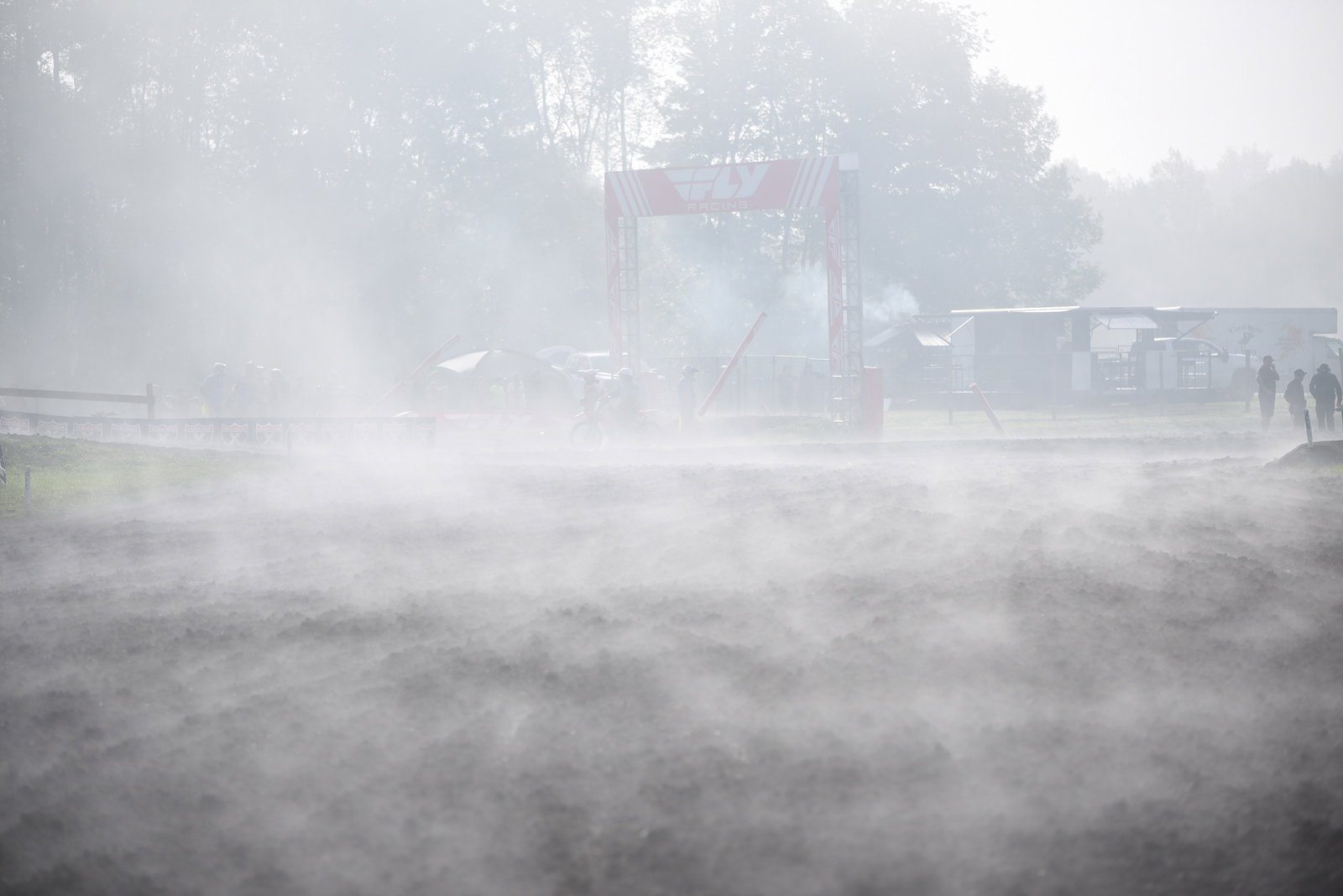 Foggy start to the morning today at Unadilla MX!