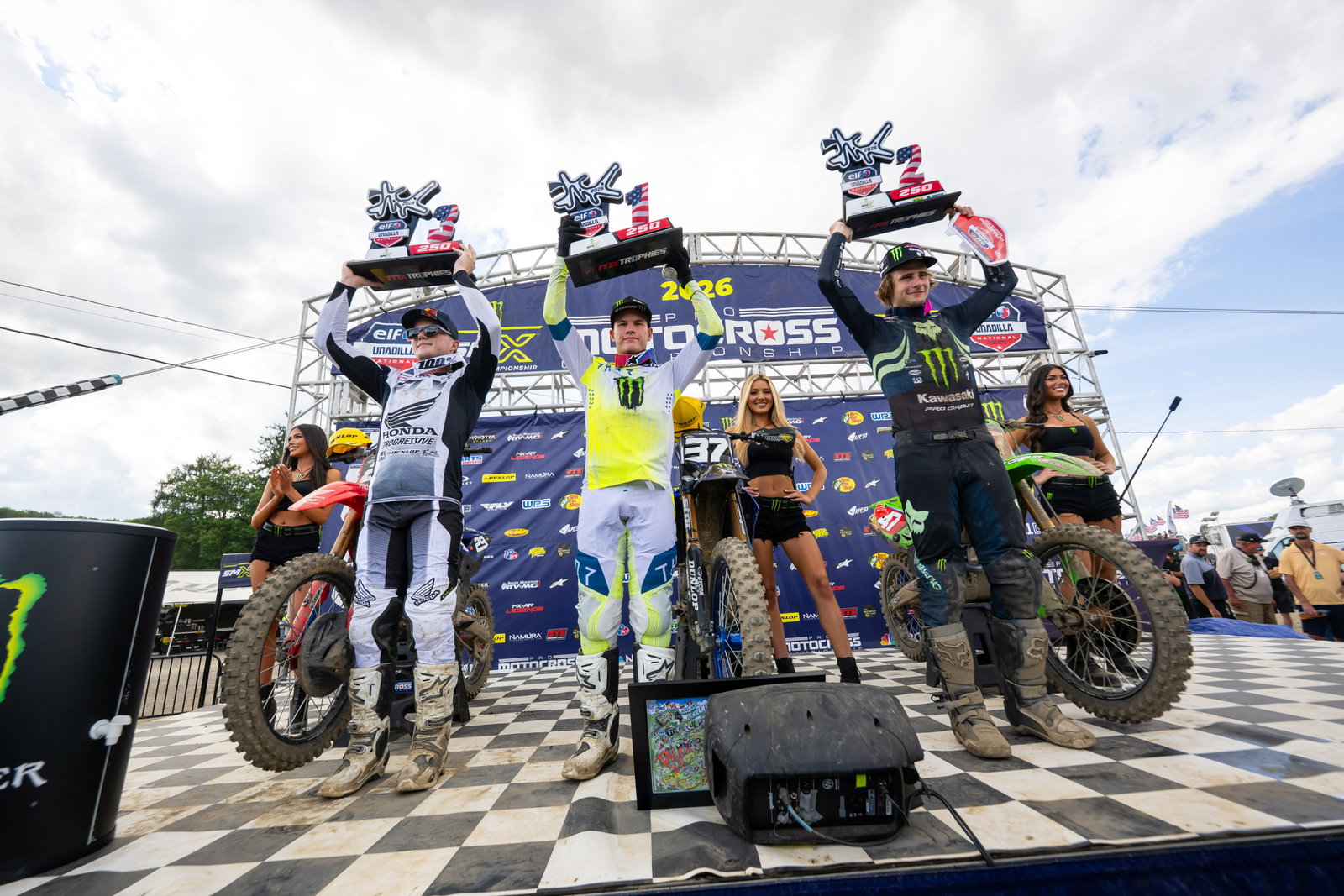 250 Class overall podium.