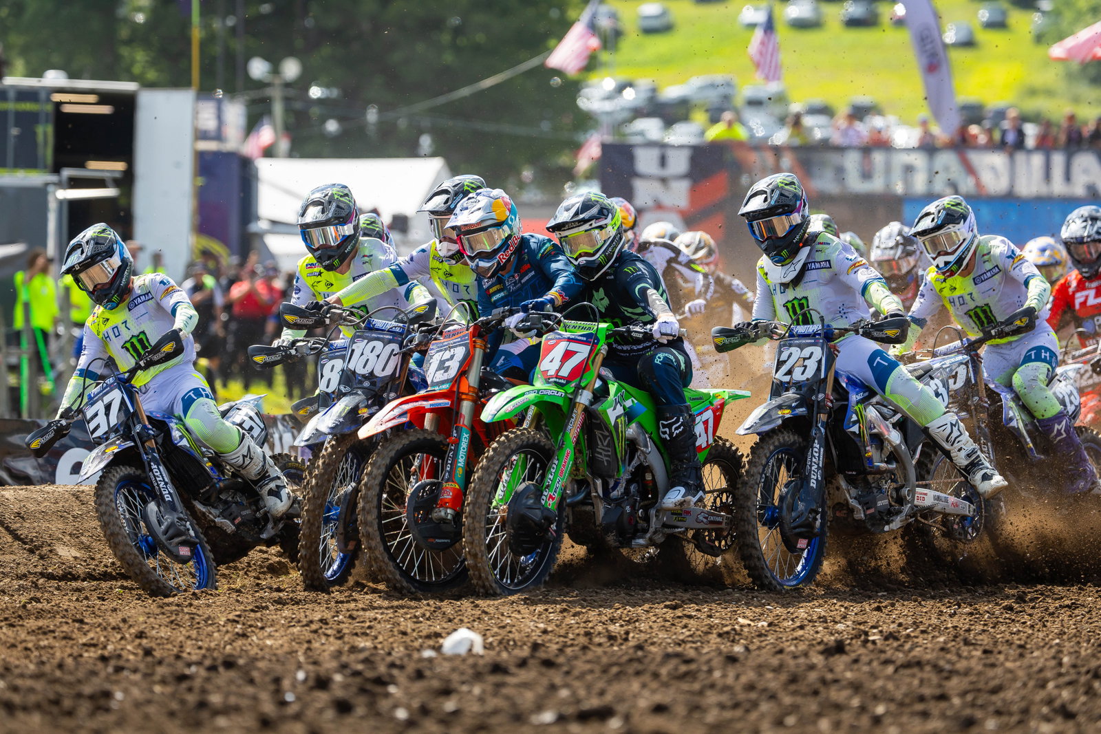 A little shuffling in the first turn...