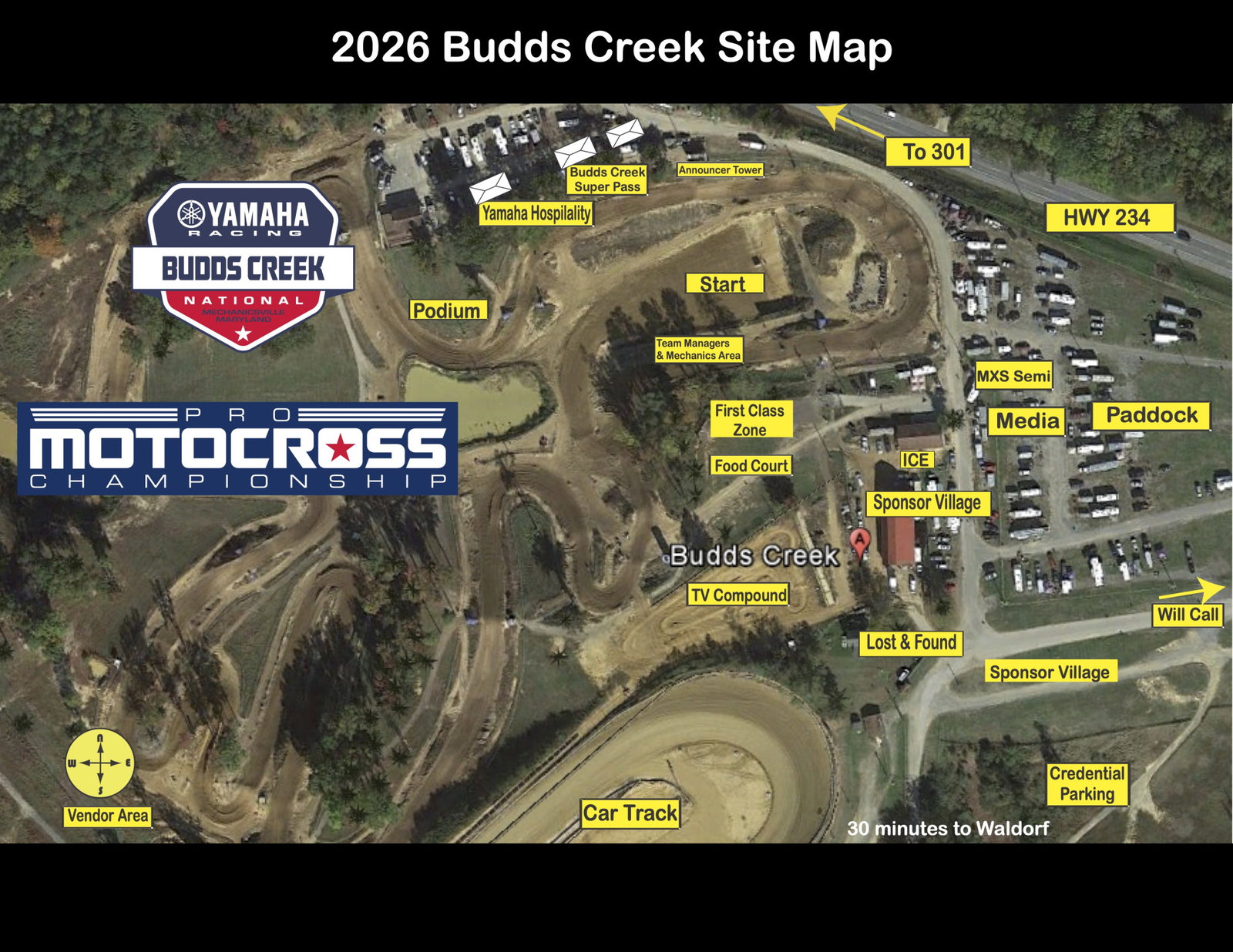 2026 Budds Creek National Site Map