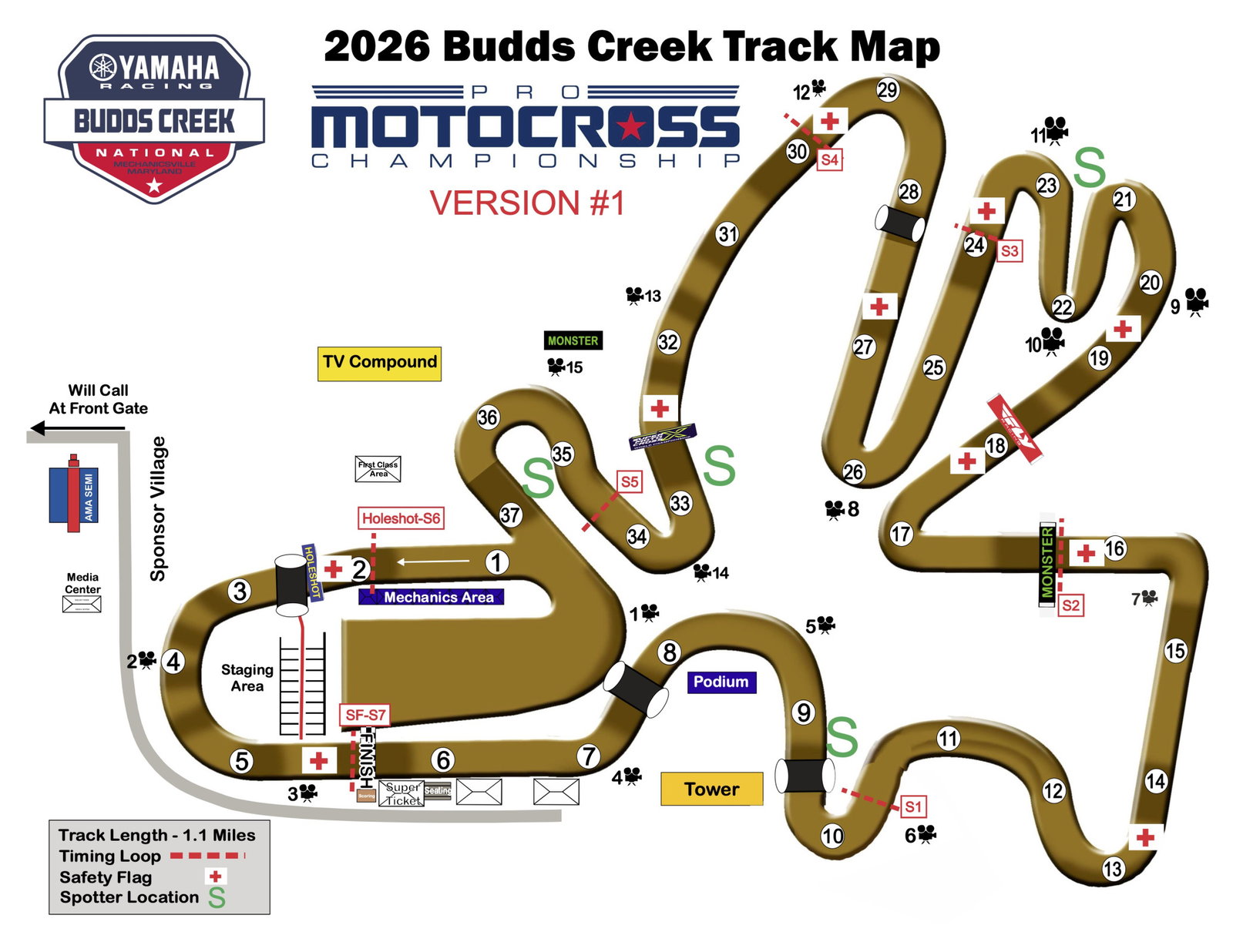 2026 Budds Creek National track map