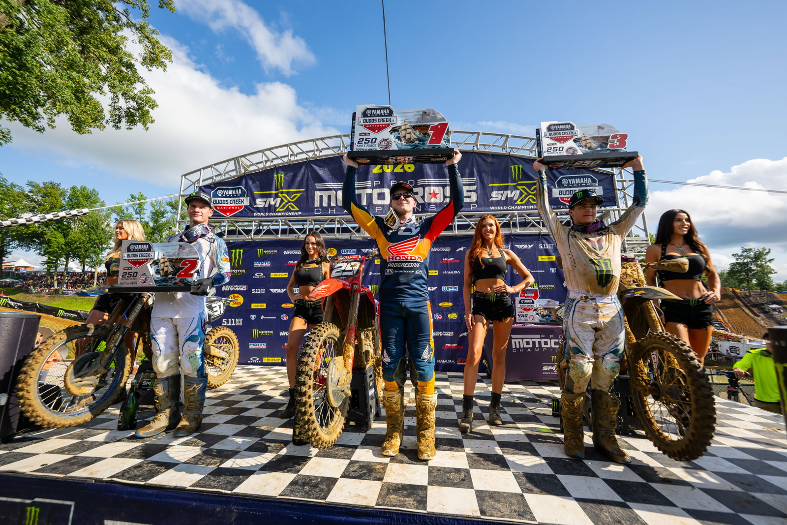 250 Class overall podium.