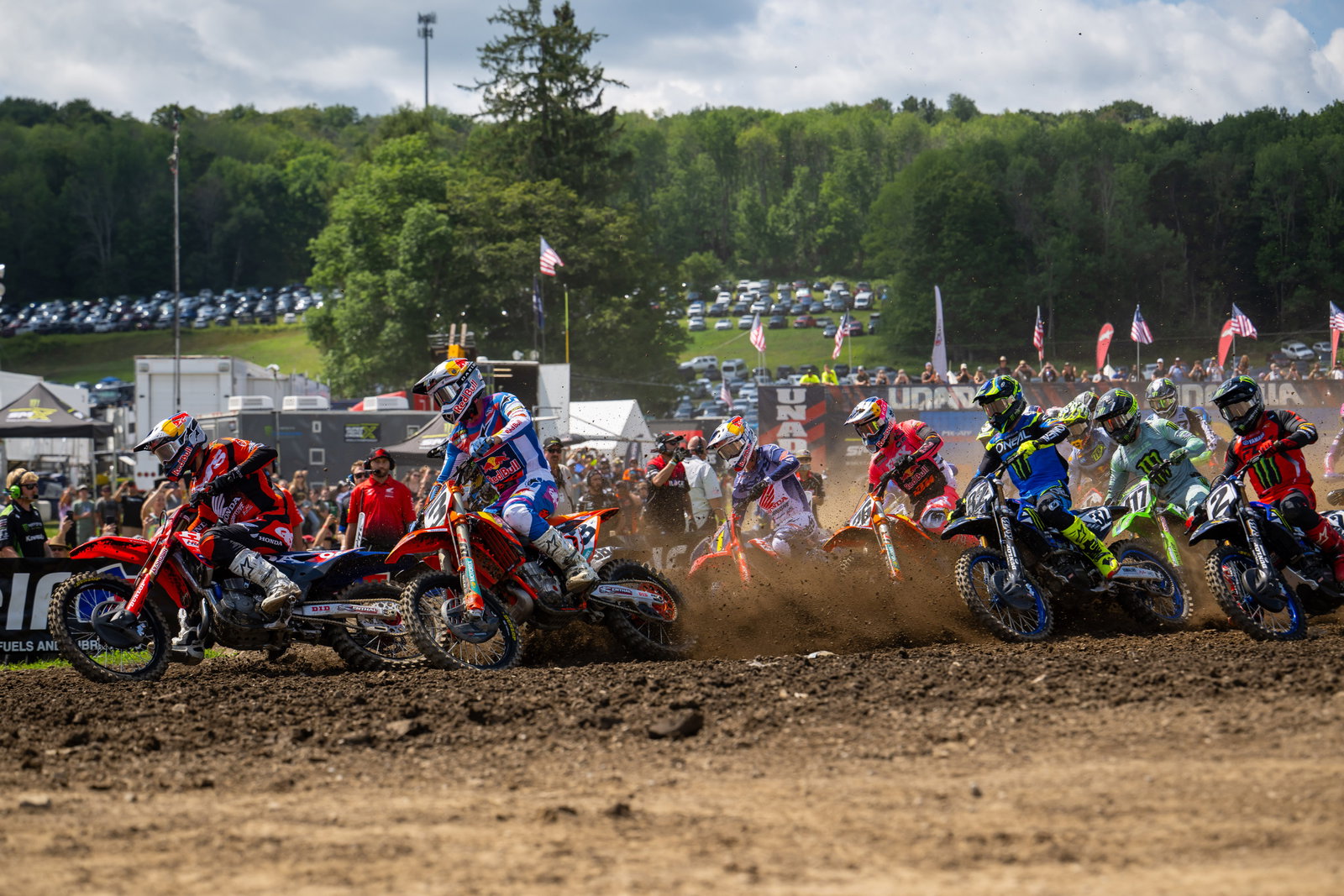 Watch: Jett Lawrence's Dab and Near Crash During Start of Unadilla National