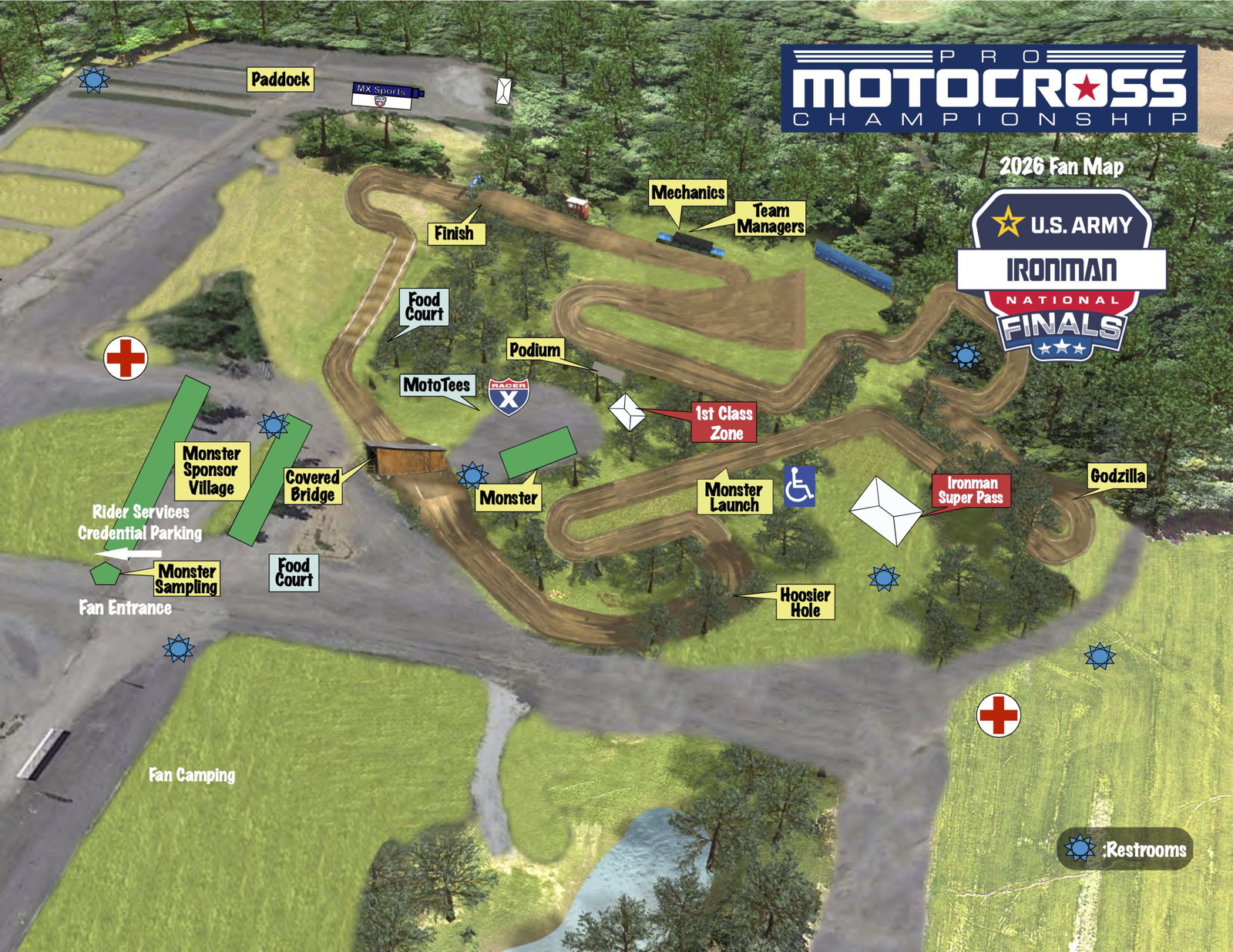 2026 Ironman National Site Map