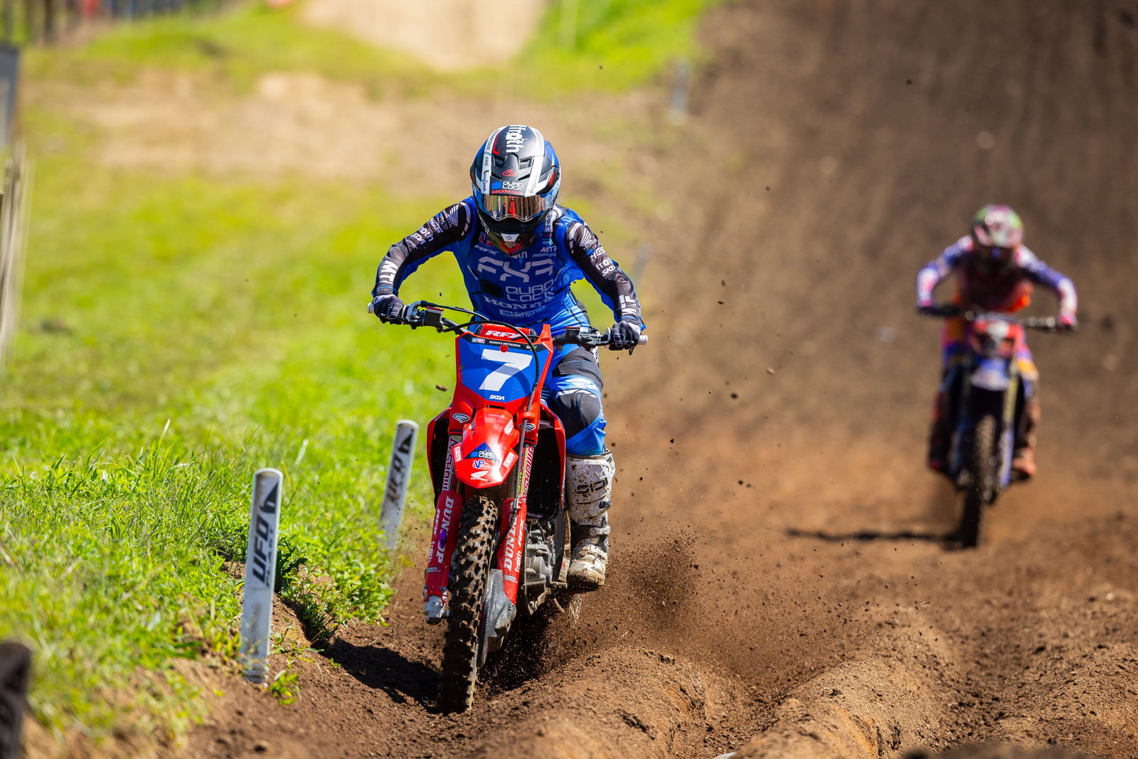 Charli Cannon withstood the pressure from Lala Turner in WMX Moto one, while Turner eventually made a mistake and finished fifth.&nbsp;