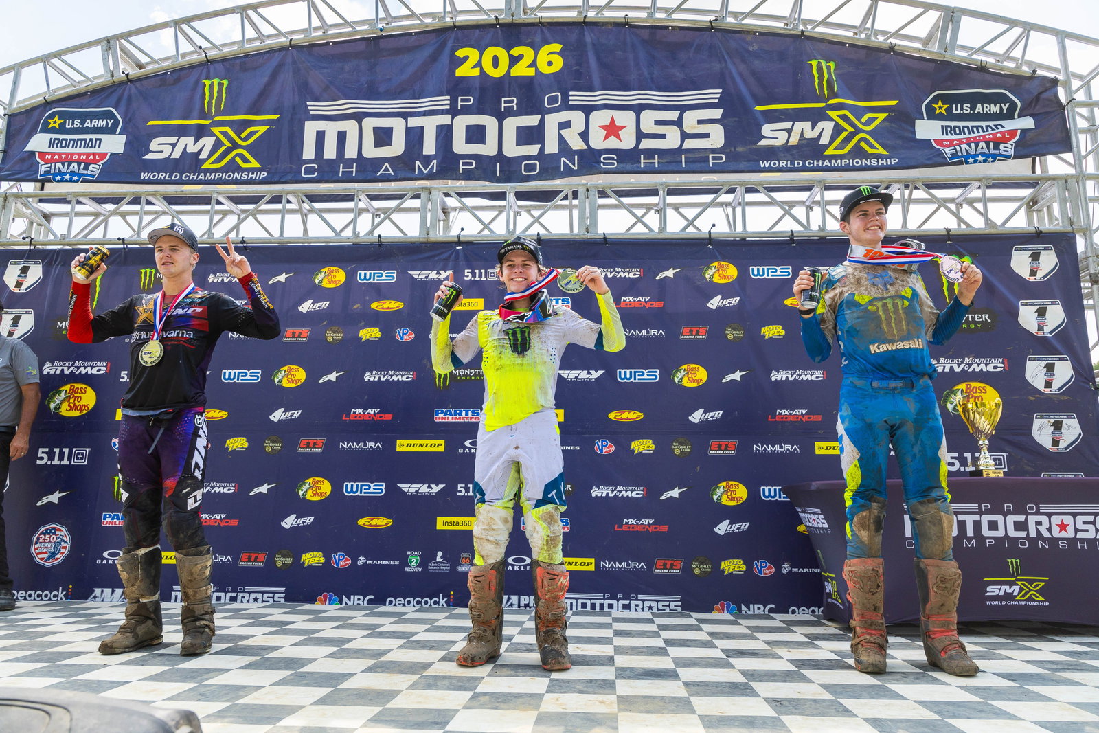 SMX Next Scouting Moto Combine overall podium.