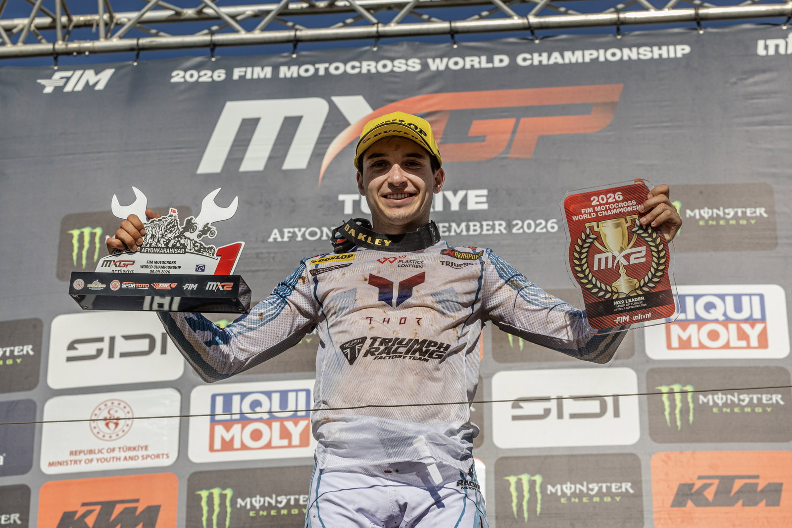 Guillem Farres, 2026 MX2 FIM Motocross World Champion.