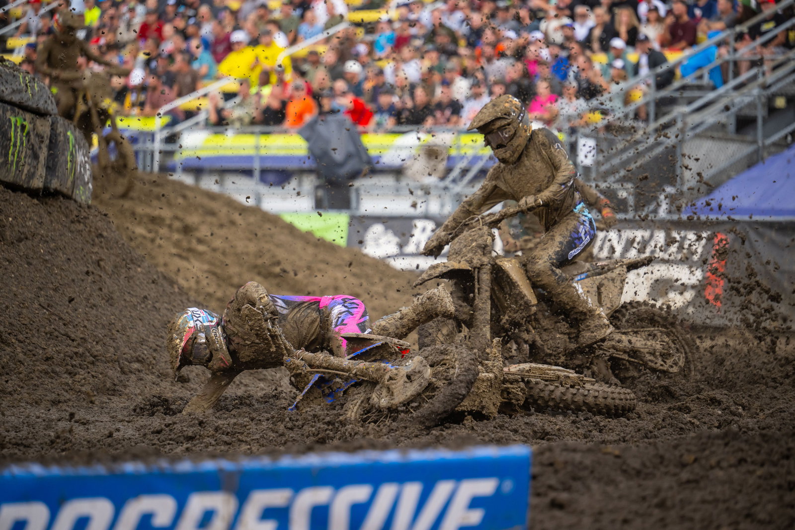 The track in Columbus was a soupy mess.
