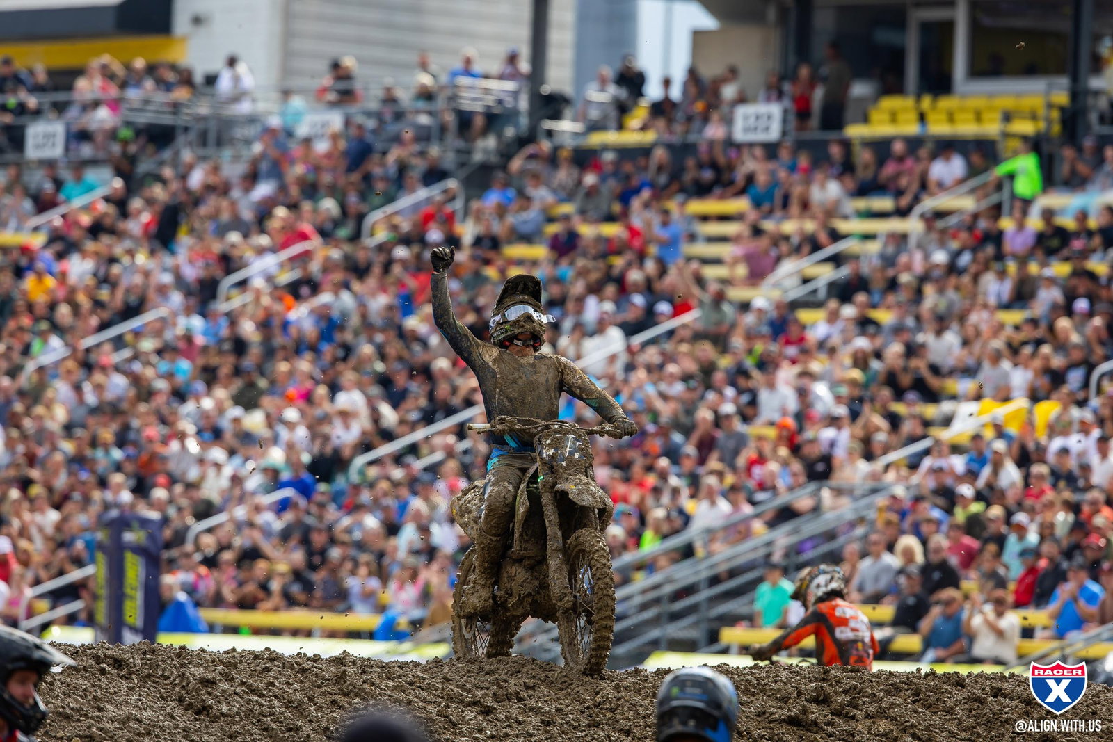 Haiden Deegan celebrated his big day as he is now a 450 race winner!