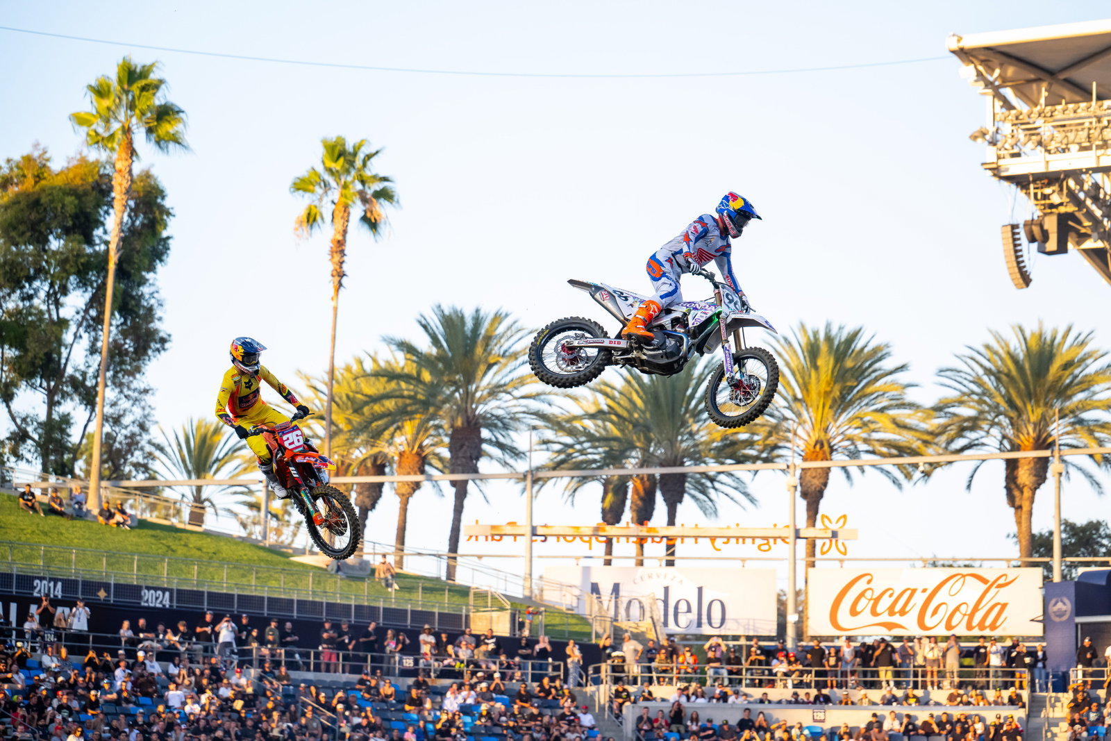 Lawrence and Prado battled early in the second moto, but Lawrence would prevail.