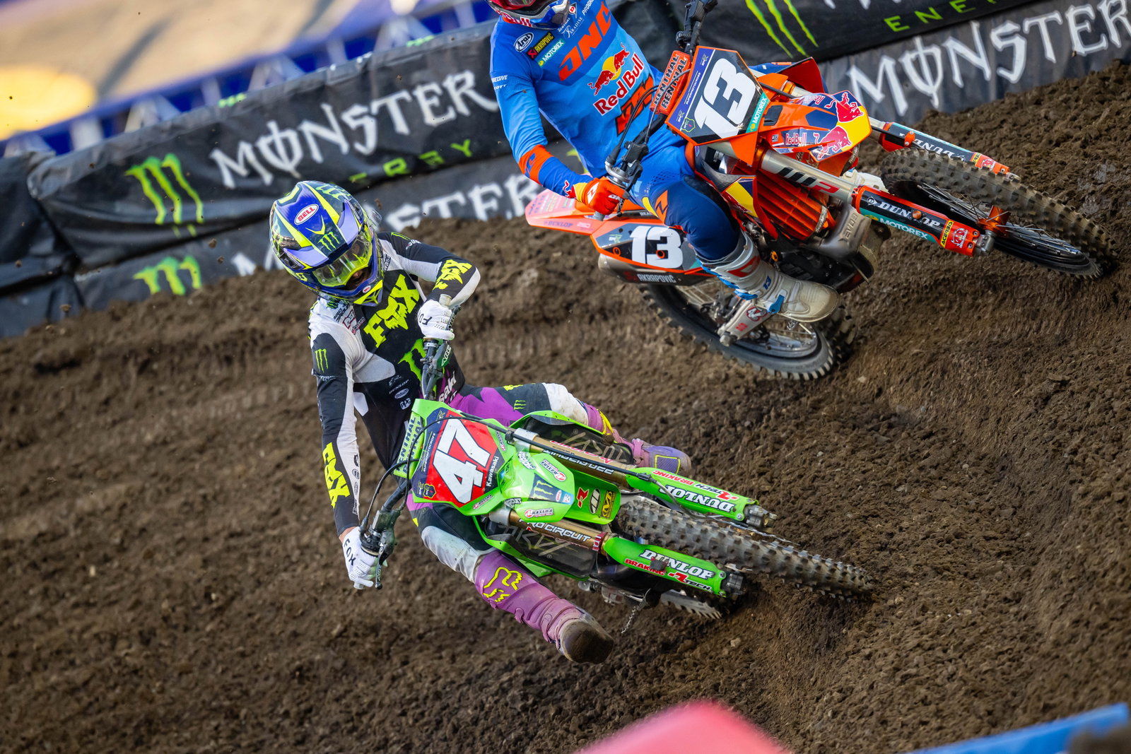 Kitchen dominated the second moto.