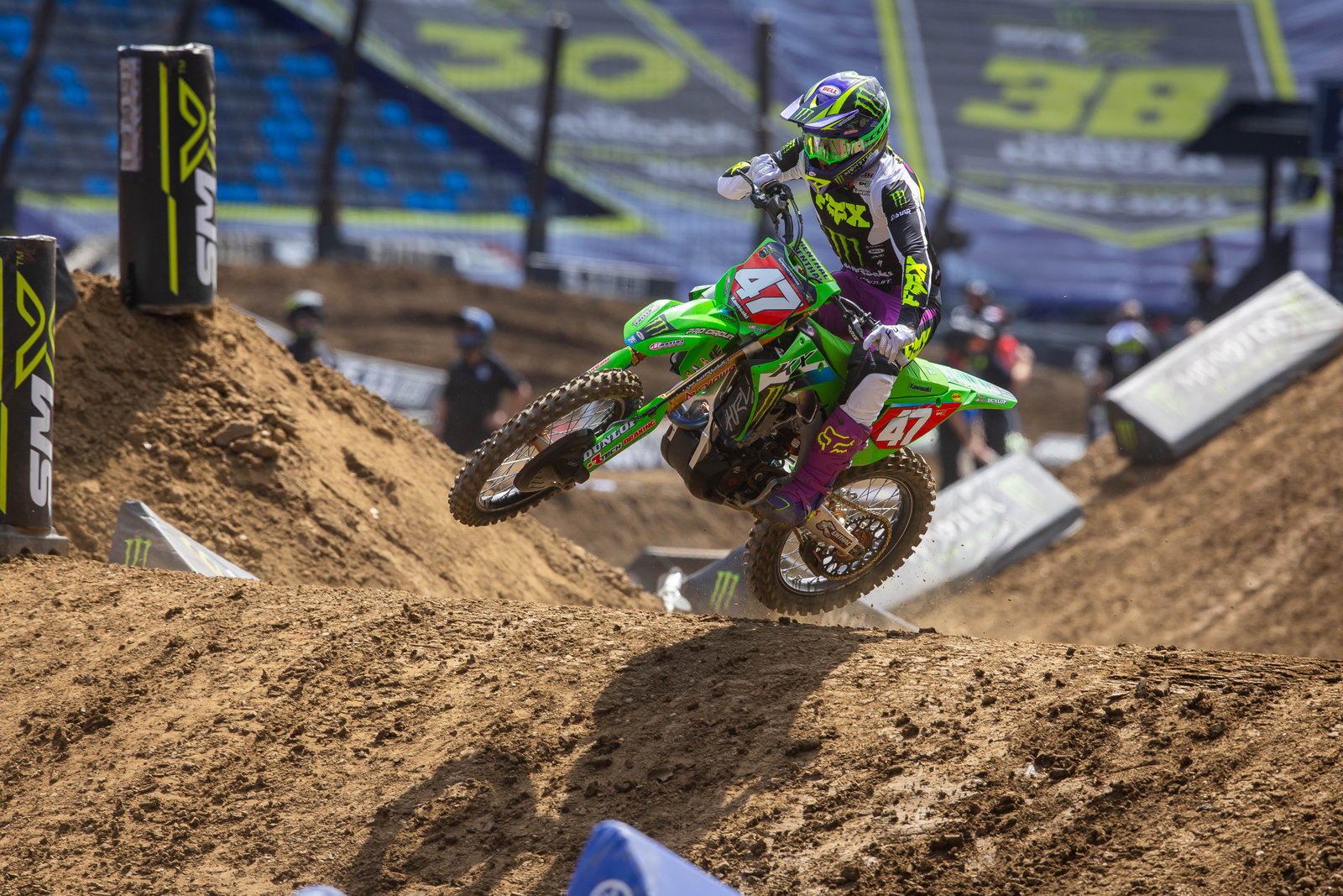 Levi Kitchen was much better in the second moto, which he won.