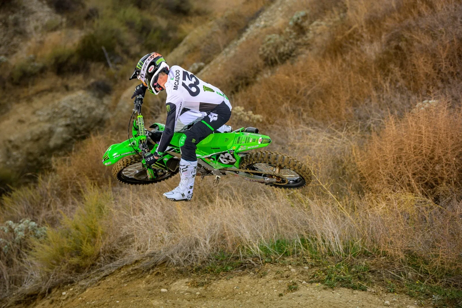 McAdoo at the 2024 Monster Energy/Pro Circuit Kawasaki photoshoot.