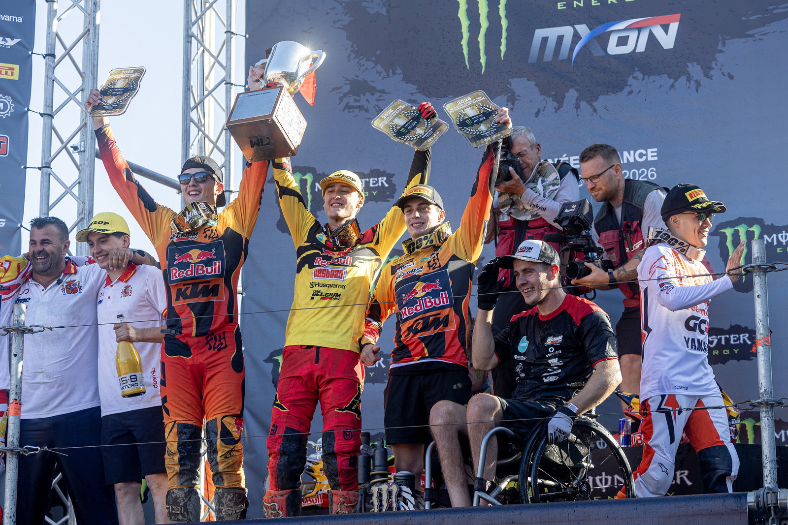 Team Belgium claims the 2026 Monster Energy FIM Motocross of Nations win!