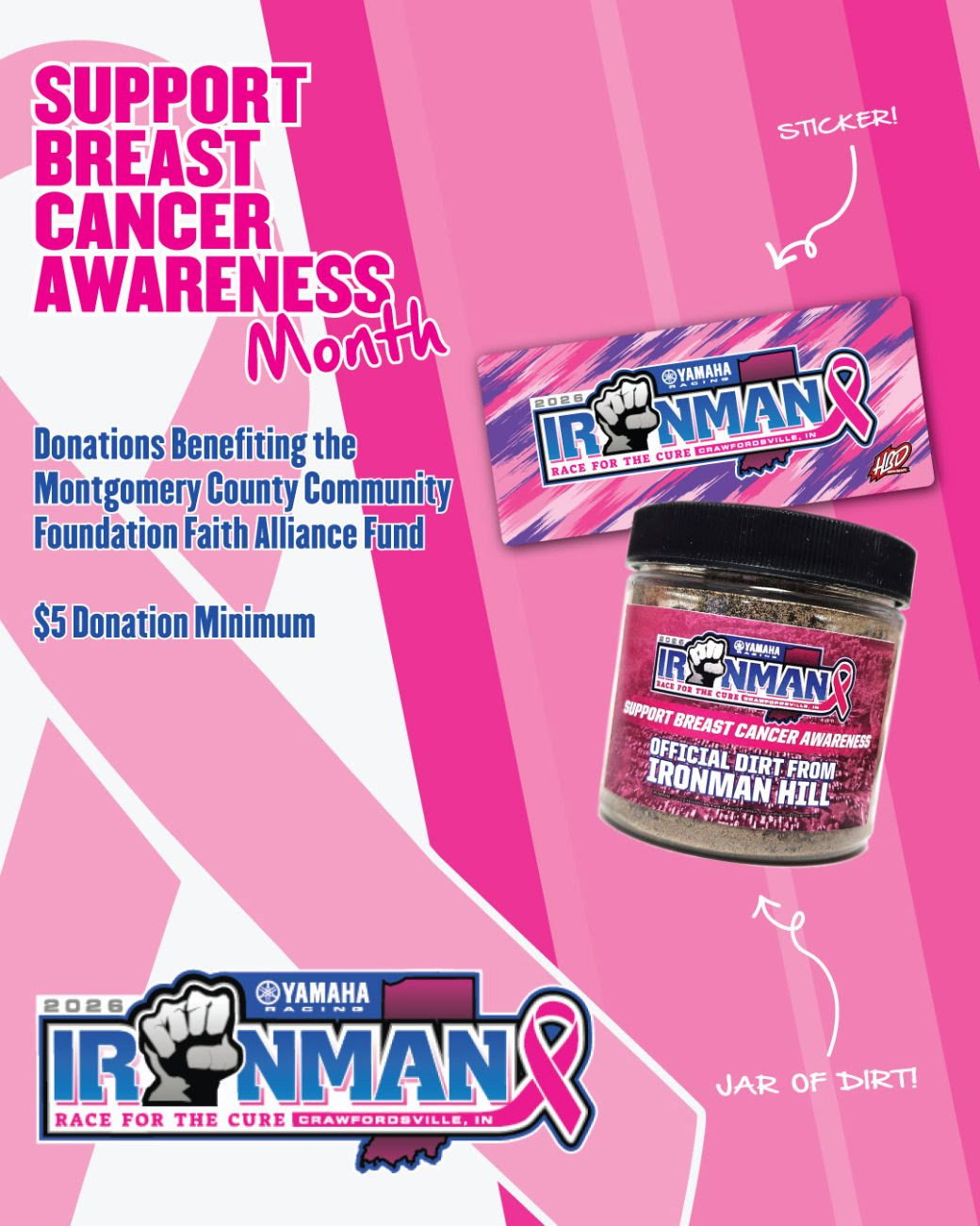 Pink Weekend Addition Yamaha Racing Ironman GNCC Turns Pink for Breast Cancer Awareness Month ...