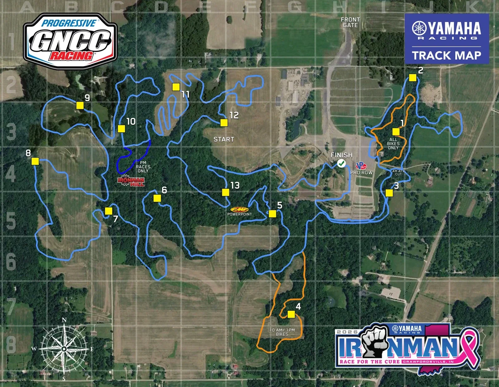 2026 Ironman GNCC layout.