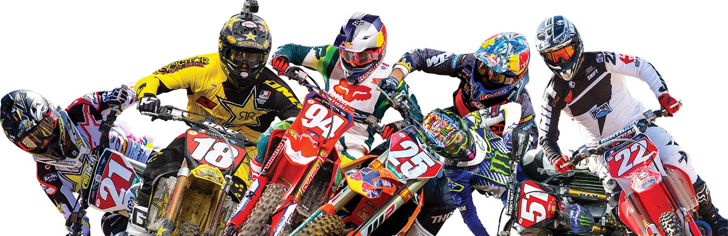 Collage of Supercross Riders