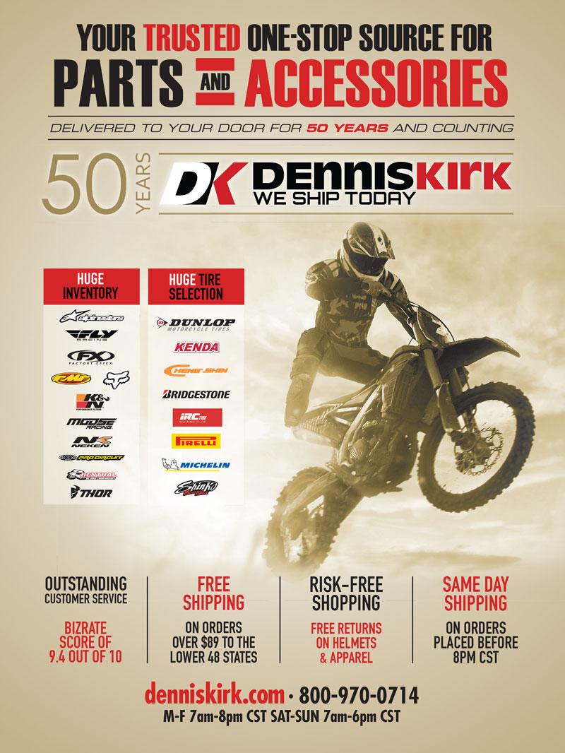 Racer X July 2019 - Dennis Kirk Advertisement