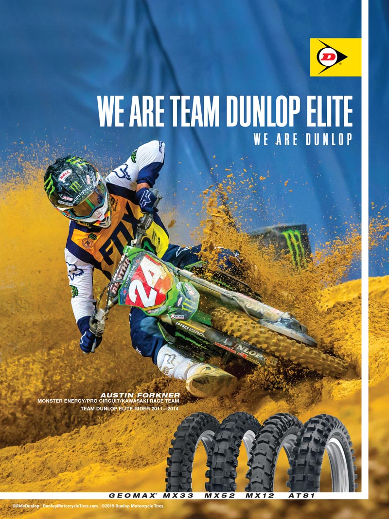 Racer X July 2019 - Dunlop Advertisement