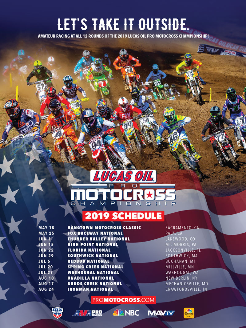 Racer X July 2019 - Pro Motocross Championship Schedule Advertisement