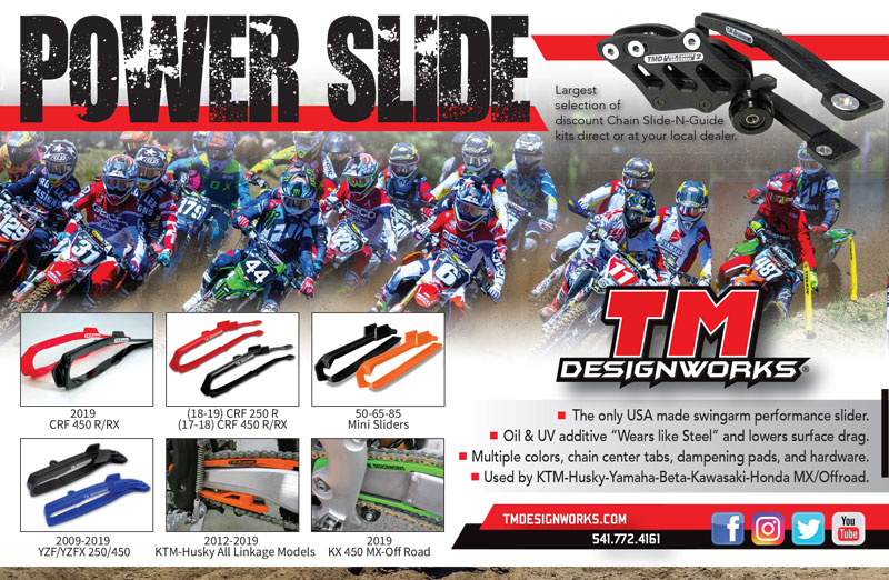 Racer X July 2019 - TM Designworks Advertisement