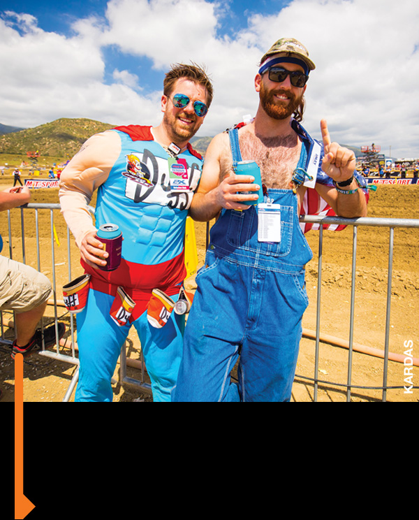 There was a Duff Man sighting  on the Fox Raceway infield.