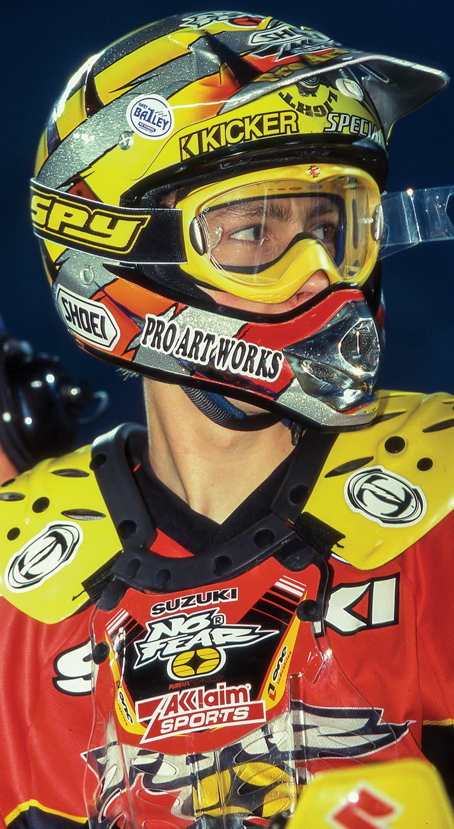 No Fear MX’s high-water mark came in 2000-’01 when McGrath’s reign as the King of Supercross was in full swing and Pastrana’s popularity was exploding. 