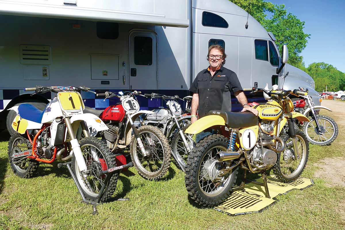 Mike Parker had some of the best-looking bikes on display