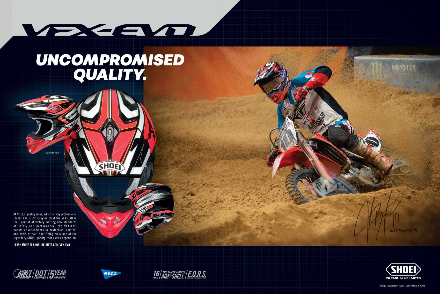 Racer X September 2019 - Shoei Helmets Advertisement