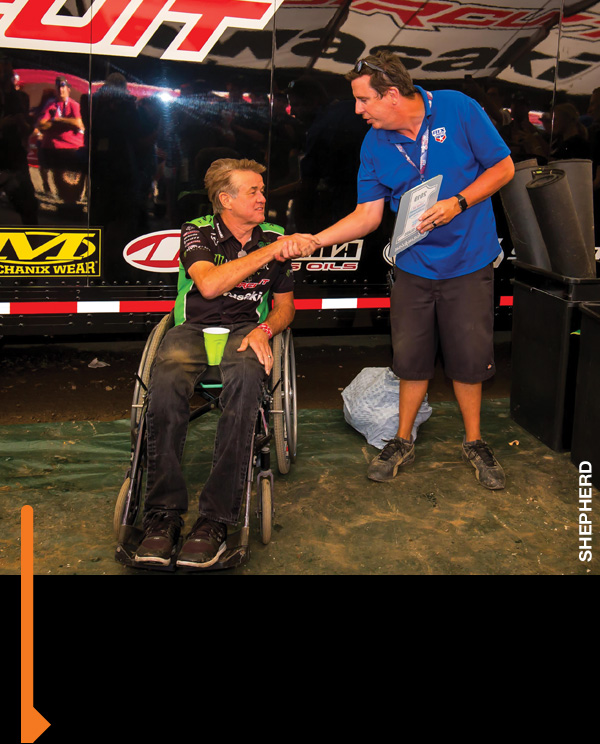 Mitch receives another #1 for the doors from Jeff Canfield.