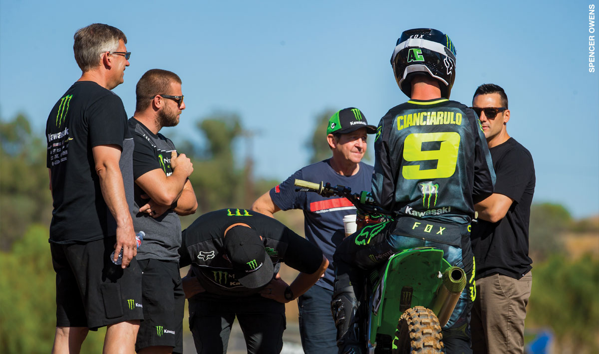 Adam Cianciarulo with Nick Wey after his win