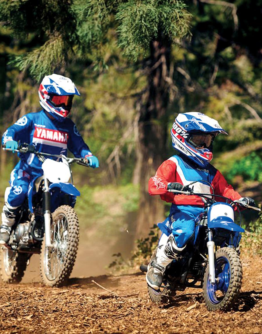 children riding 2020 Yamaha PW50