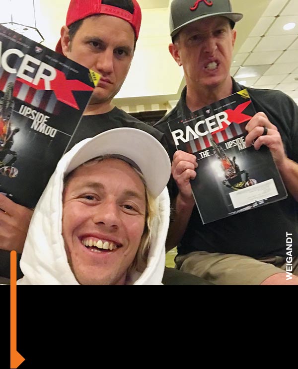 Weege, Kevin Kelly, and last month’s cover boy, Tyler Bereman.