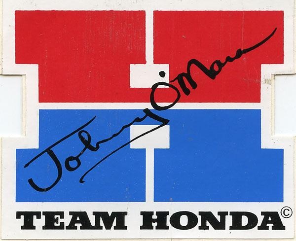 Honda put out a series of cool team and individual stickers in the early to mid 80's.